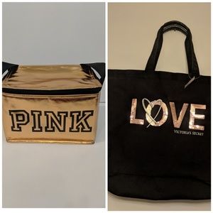 Brand New large Victoria's Secret Tote and Lunch.